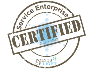 Service Enterprise certified Points of Light