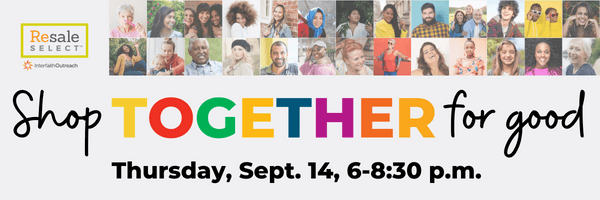 Shop Together for Good, Thursday, Sept 14, 6-8:30 p.m. 
