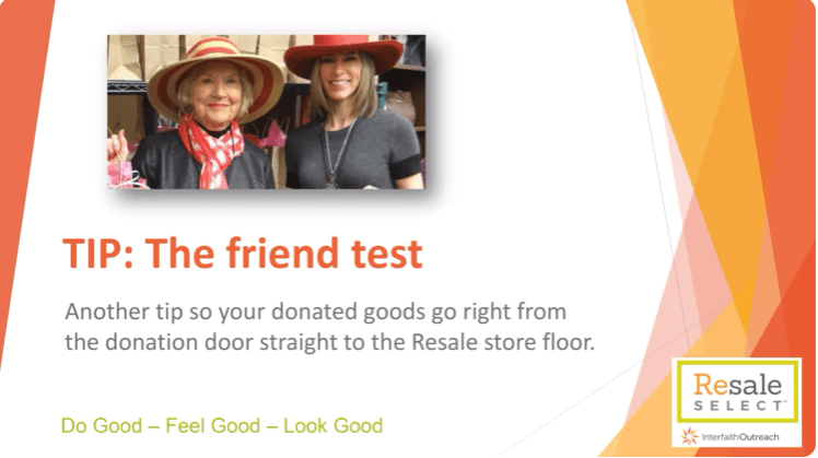 Intro to The Friend Test from Resale Select thrift store