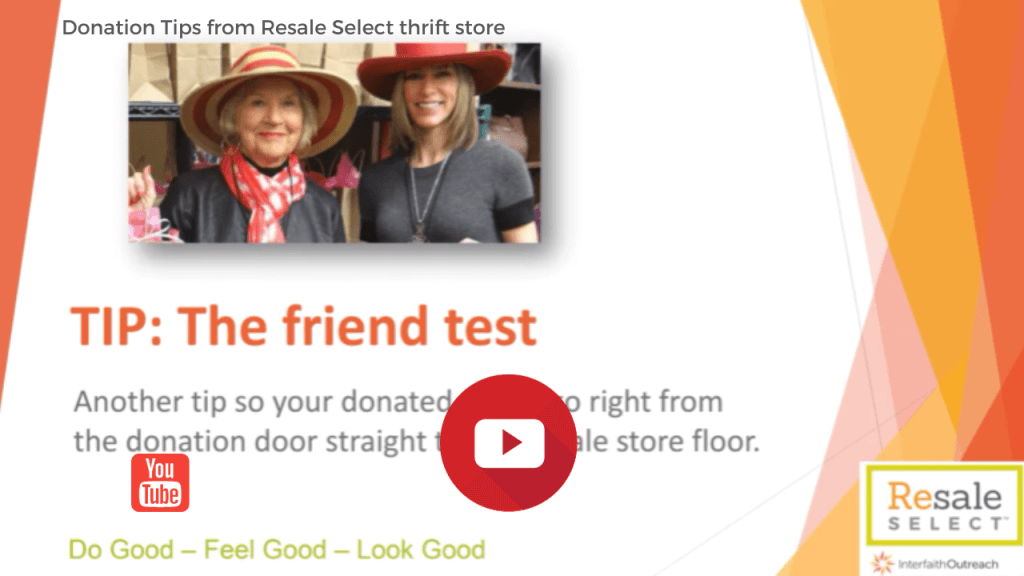 Intro to The Friend Test from Resale Select thrift store