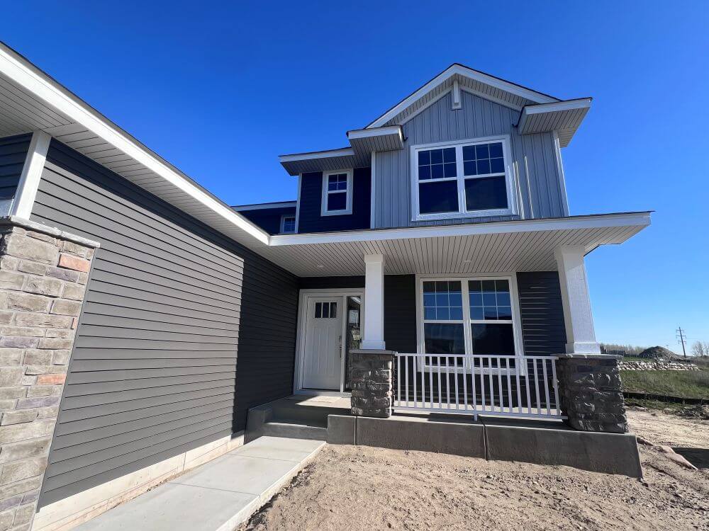 New Home Front Door and Porch